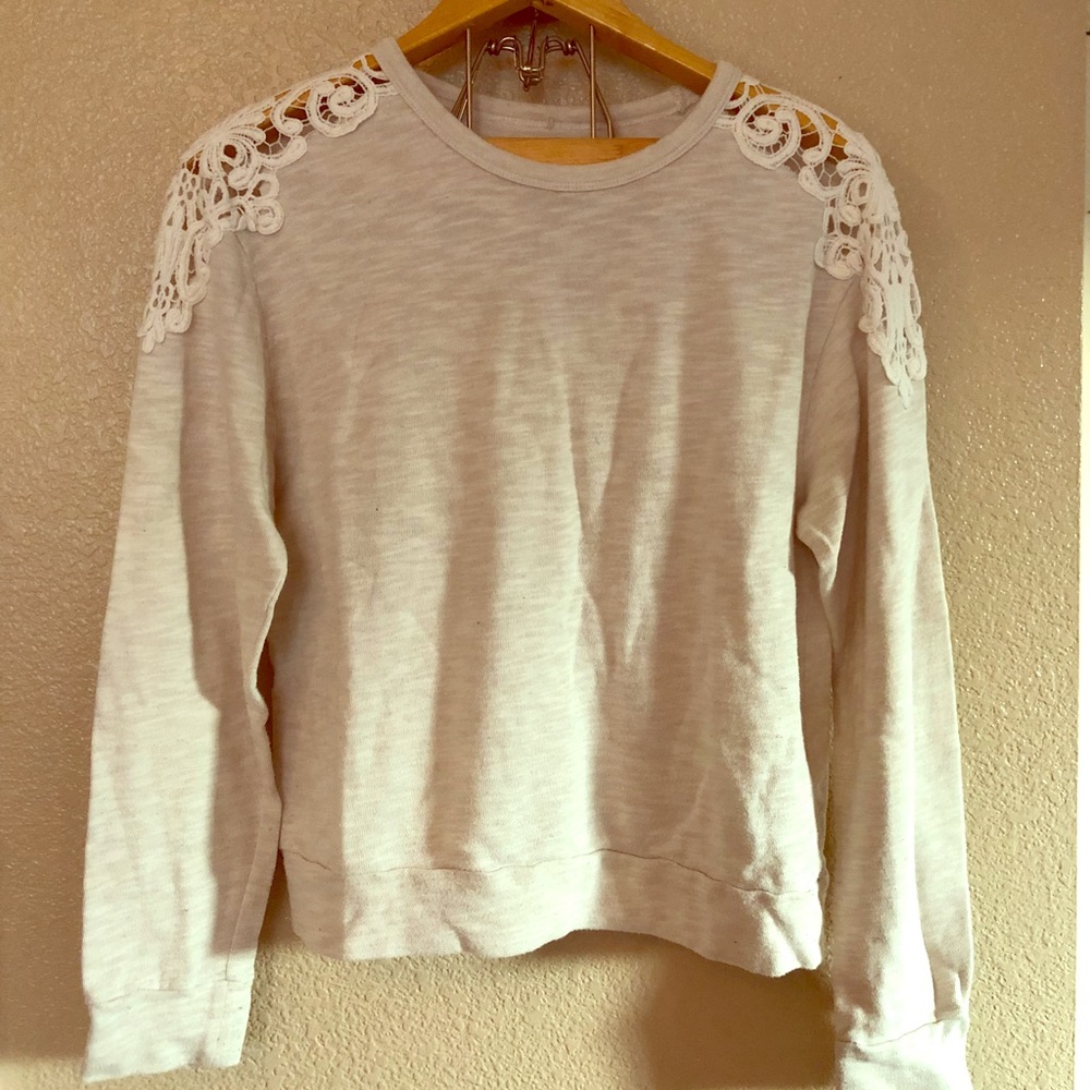 HOLLISTER Lace Inlay Sweater - Picture 1 of 3